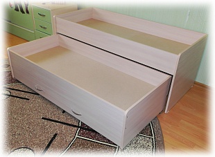 Двухъярусная выдвижная кровать SIMPLE mini