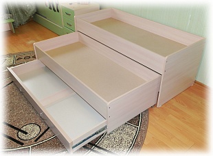 Двухъярусная выдвижная кровать SIMPLE mini